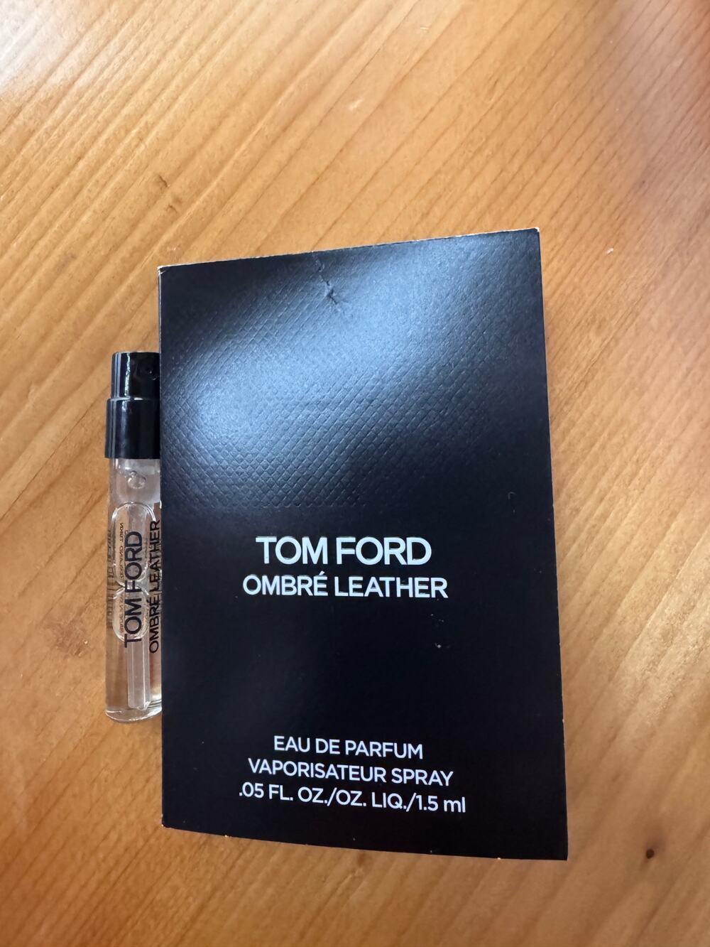 Tom Ford Ombre Leather Eau De Parfum Spray Vial Sample Fragrance  1.5 ml